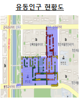 정자동 먹자골목 상권 유동인구 사진